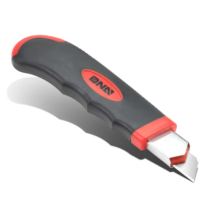 HERRAMIENTAS DNA LOGO - W/ 8 SPARE BLADES - BLACK / RED RUBBER GRIP
