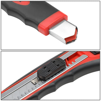 HERRAMIENTAS DNA LOGO - W/ 8 SPARE BLADES - BLACK / RED RUBBER GRIP