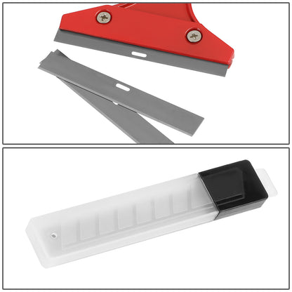 HERRAMIENTAS DNA LOGO - 13" HANDLE - W/ 4" BLADE REPLACEMENT - BLACK RUBBER GRIP / RED