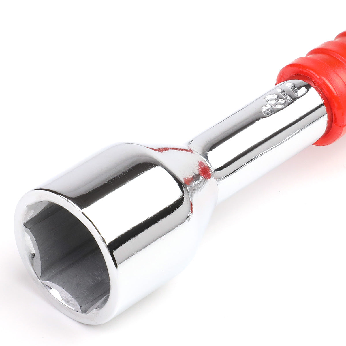 HERRAMIENTAS WAY CROSS LUG WRENCH - DNA LOGO - FITS 7/8", 11/16", 13/16", 3/4" LUG NUT SIZES - CHROME VANADIUM STEEL - 16" - RED / SILVER