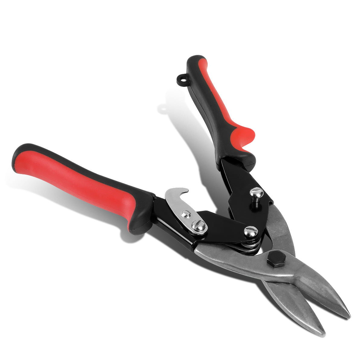 HERRAMIENTAS DNA LOGO - 10" - STRAIGHT CUT - BUILT IN THUMB LOCK - METALLIC / RED / BLACK