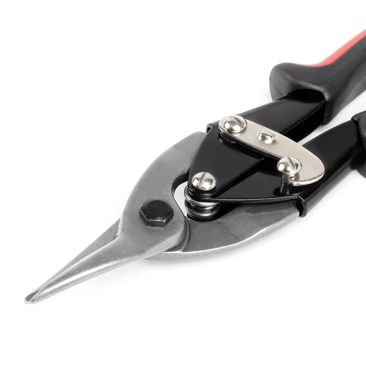 HERRAMIENTAS DNA LOGO - 10" - STRAIGHT CUT - BUILT IN THUMB LOCK - METALLIC / RED / BLACK