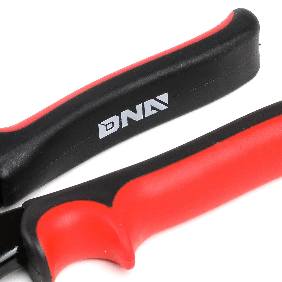 HERRAMIENTAS DNA LOGO - 10" - STRAIGHT CUT - BUILT IN THUMB LOCK - METALLIC / RED / BLACK