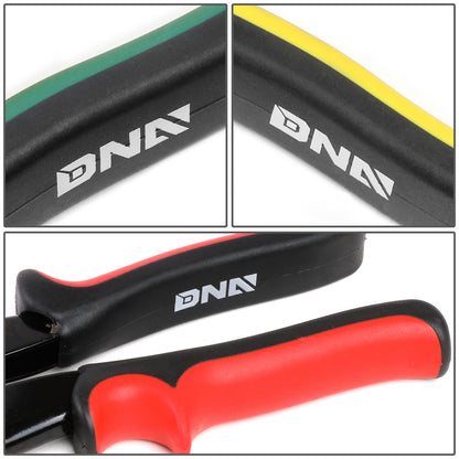 HERRAMIENTAS DNA LOGO - 3PCS - 10" - BUILT IN THUMB LOCK - BLACK / RED, BLACK / YELLOW, BLACK / GREEN
