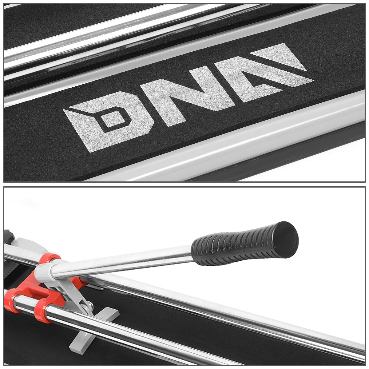 HERRAMIENTAS DNA LOGO - 600MM - W/ ADJUSTABLE FENCE GAUGE - METALLIC / BLACK / RED