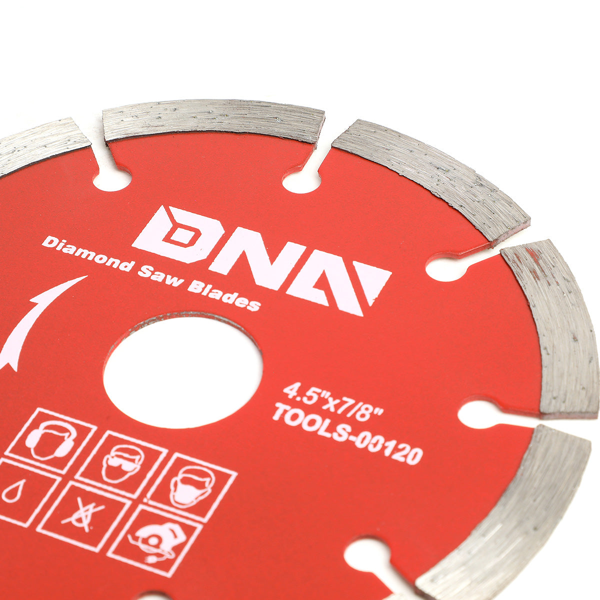 HERRAMIENTAS DNA LOGO - 0.077" THICK - 5/8"-7/8" ARBOR SIZE - METALLIC / RED