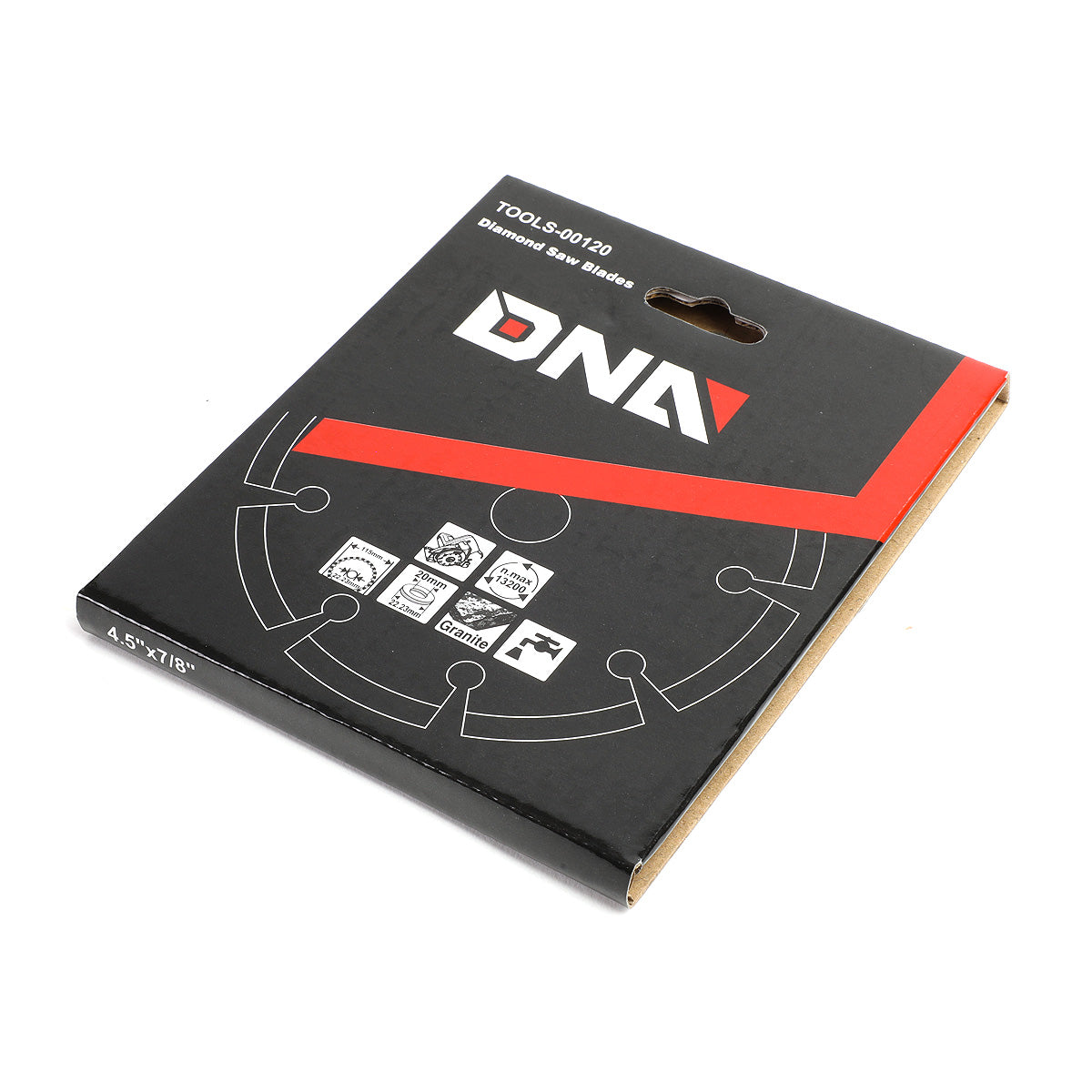 HERRAMIENTAS DNA LOGO - 0.077" THICK - 5/8"-7/8" ARBOR SIZE - METALLIC / RED