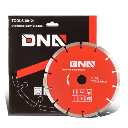 HERRAMIENTAS DNA LOGO - 0.064" THICK - 7" OD - 5/8"-7/8" ARBOR SIZE - METALLIC / RED
