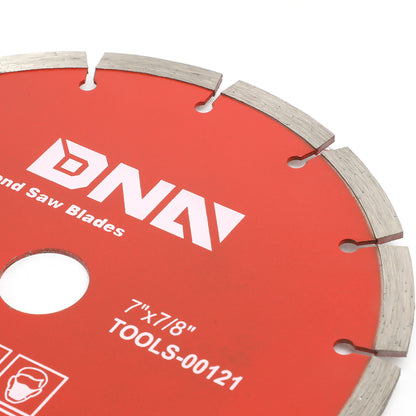 HERRAMIENTAS DNA LOGO - 0.064" THICK - 7" OD - 5/8"-7/8" ARBOR SIZE - METALLIC / RED