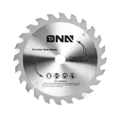 HERRAMIENTAS DNA LOGO - 0.064" THICK - 7" OD - 5/8"-7/8" ARBOR SIZE - 24 TOOTH - METALLIC