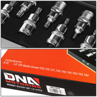HERRAMIENTAS 9PCS - CHROME - VANADIUM STEEL
