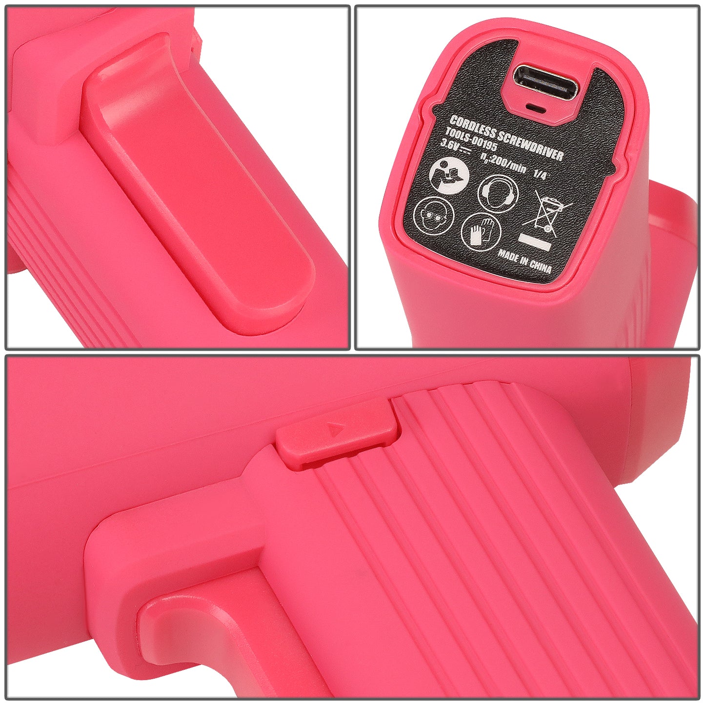 HERRAMIENTAS 200 RPM - 4NM MAX TORQUE - 32PCS BITS - LED LIGHT - PINK