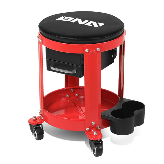 HERRAMIENTAS 16" DIAMETER FROM WHEELS X 16" HEIGHT - 300LBS MAX - BLACK / RED