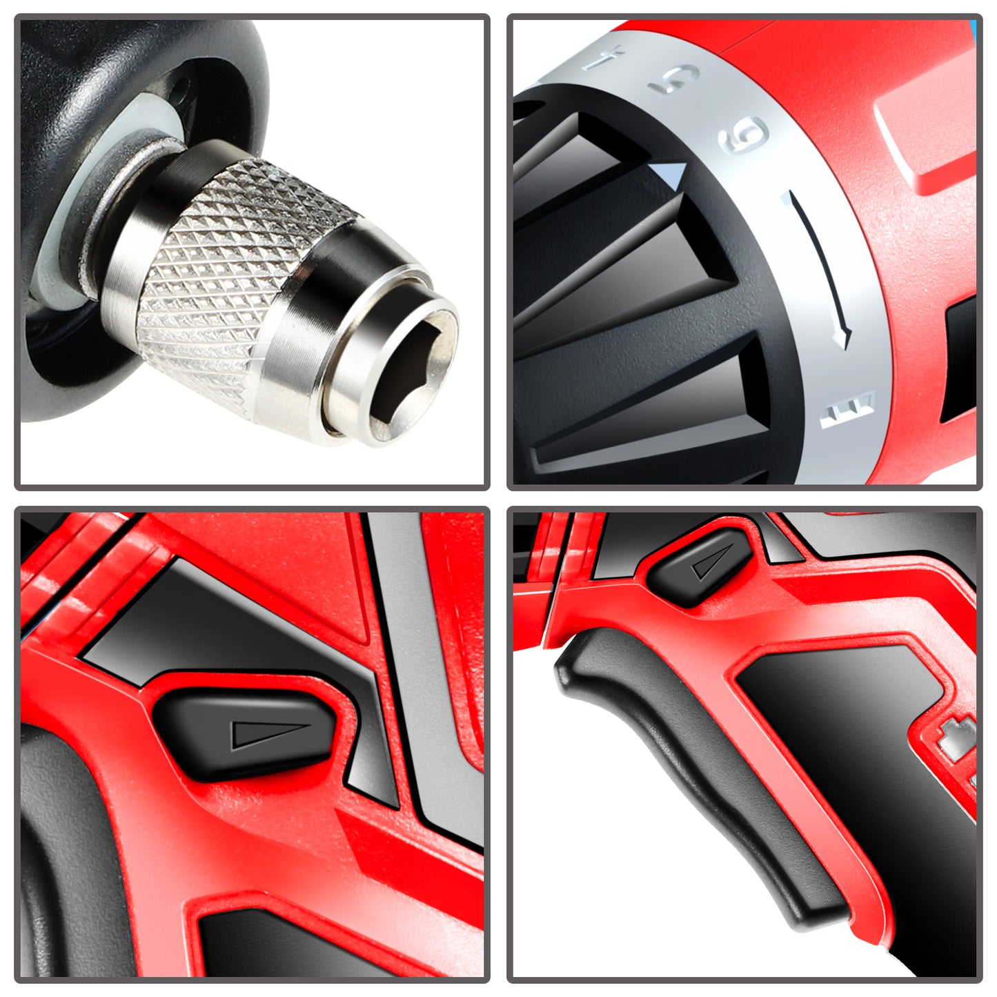HERRAMIENTAS 3.6V - WITH LED WORKLIGHT - RED