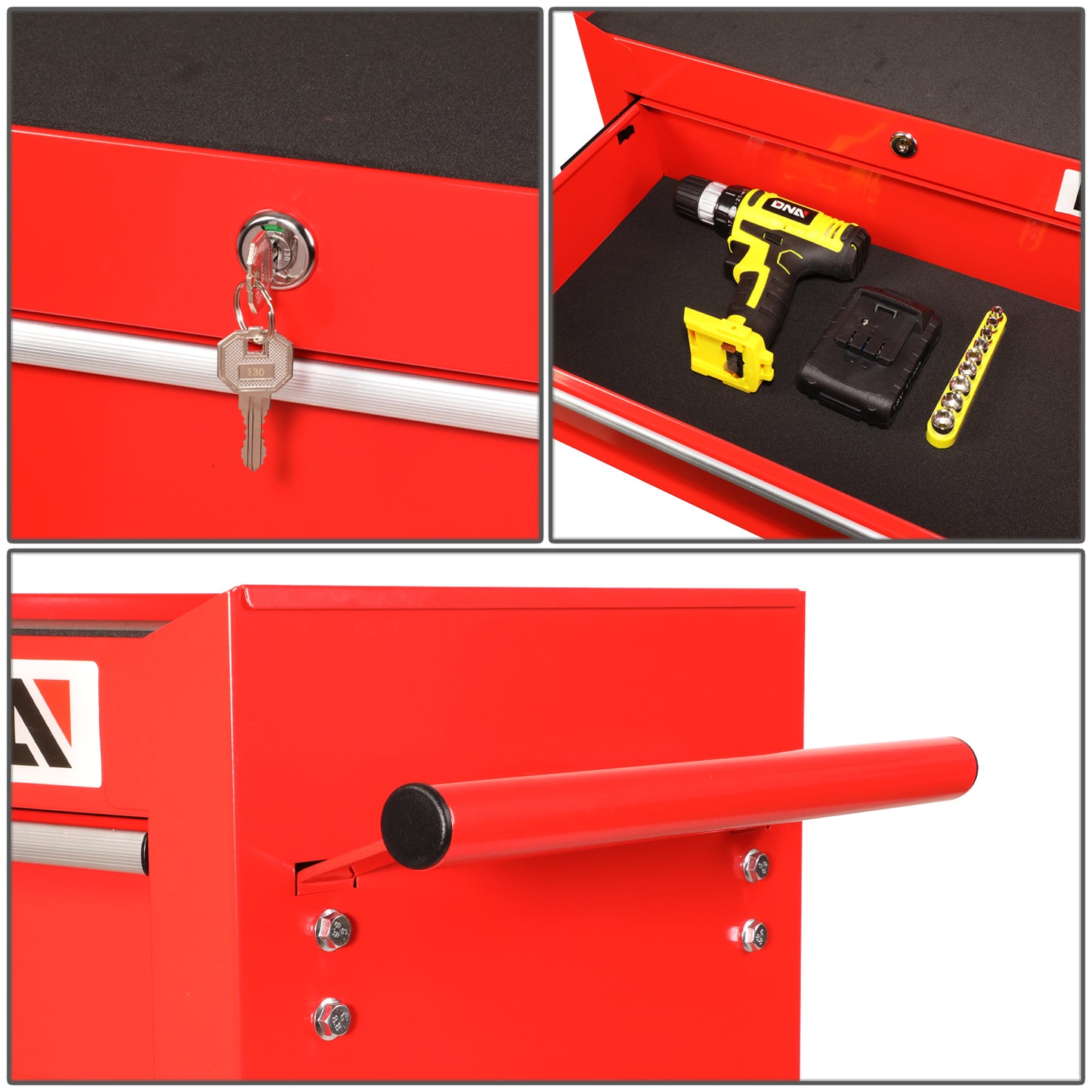 HERRAMIENTAS 5 DRAWERS - PLASTIC - TOP ROLLER CABINET