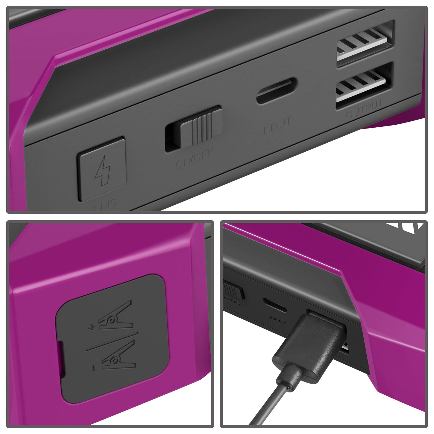 HERRAMIENTAS 12V 1500A 15000 MAH - PURPLE