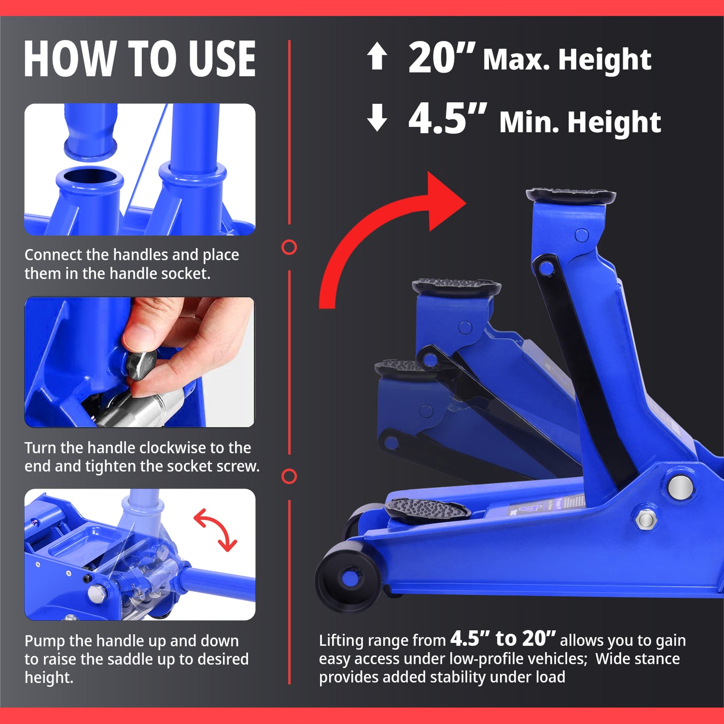 HERRAMIENTAS CAR JACK 4T - BLUE