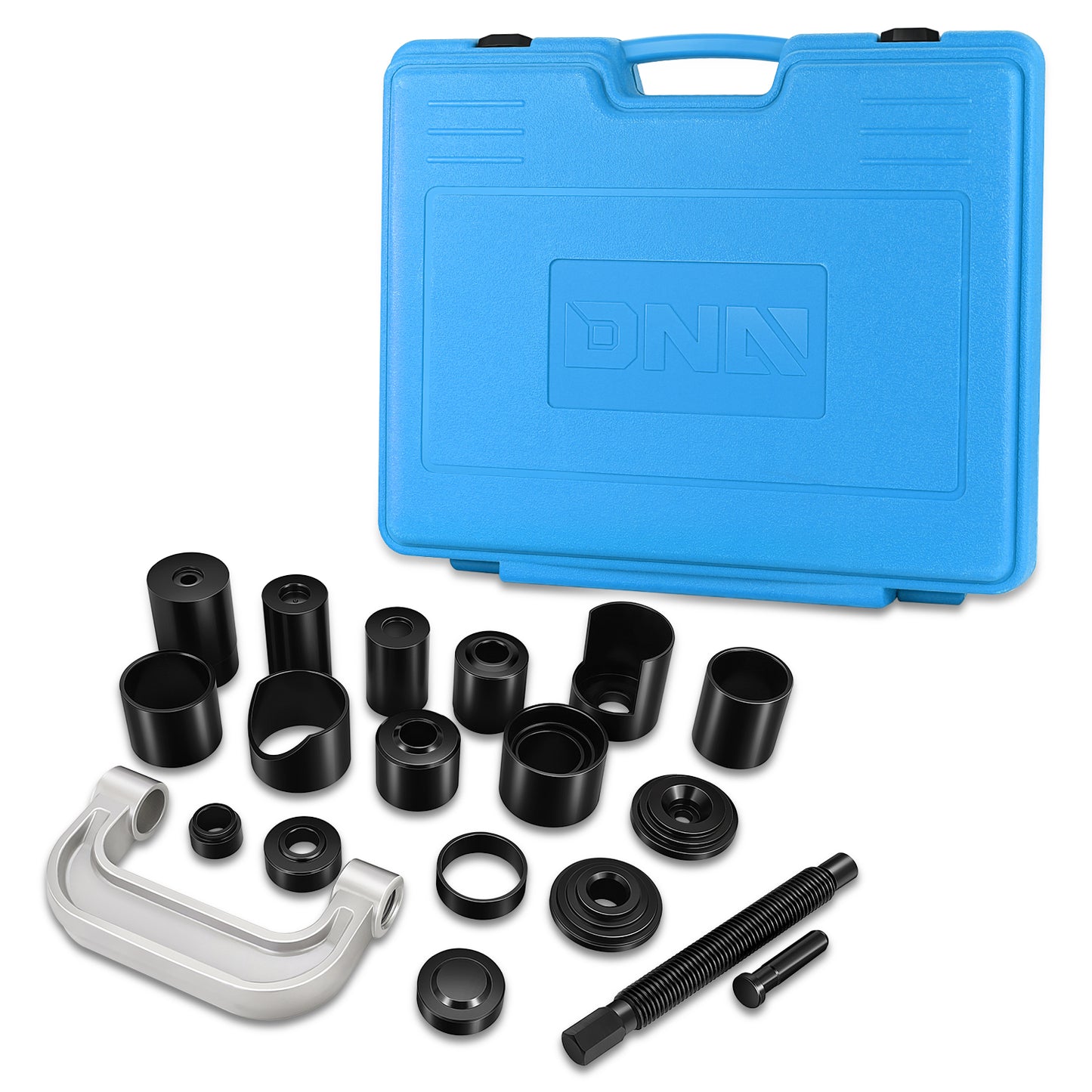HERRAMIENTAS BALL JOINT SEPARATOR - 21PCS - 4*4 MASTER ADAPTOR REMOVAL SERVICE KIT COLOR BLUE - FORD DODGE 2-AND 4-WHEEL DRIVE PICKUPS - VANS AND SUVS FROM 1997 TO PRESENT