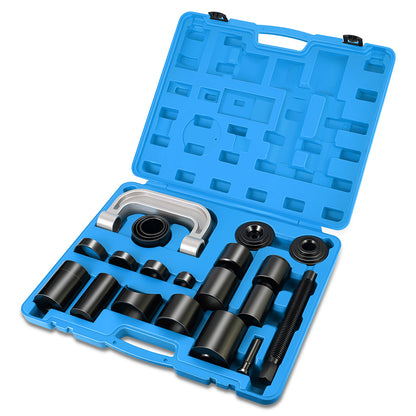 HERRAMIENTAS BALL JOINT SEPARATOR - 21PCS - 4*4 MASTER ADAPTOR REMOVAL SERVICE KIT COLOR BLUE - FORD DODGE 2-AND 4-WHEEL DRIVE PICKUPS - VANS AND SUVS FROM 1997 TO PRESENT