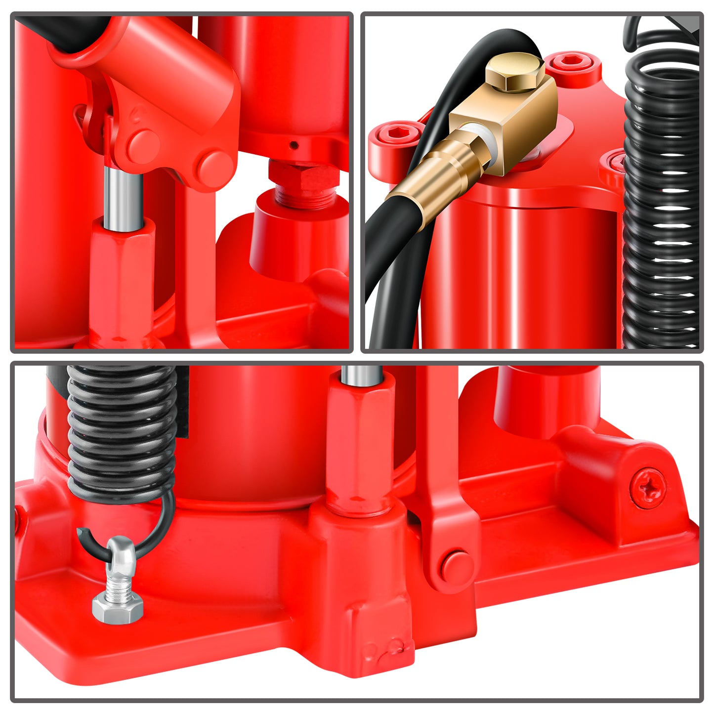 HERRAMIENTAS 20T AIR HYDRAULIC JACK - MAINTENANCE OF AUTOMOBILES / AGRICULTURAL VEHICLES / HEAVY TRUCKS / AS WELL AS MOBILE MACHINERY AND HEAVY EQUIPMENT