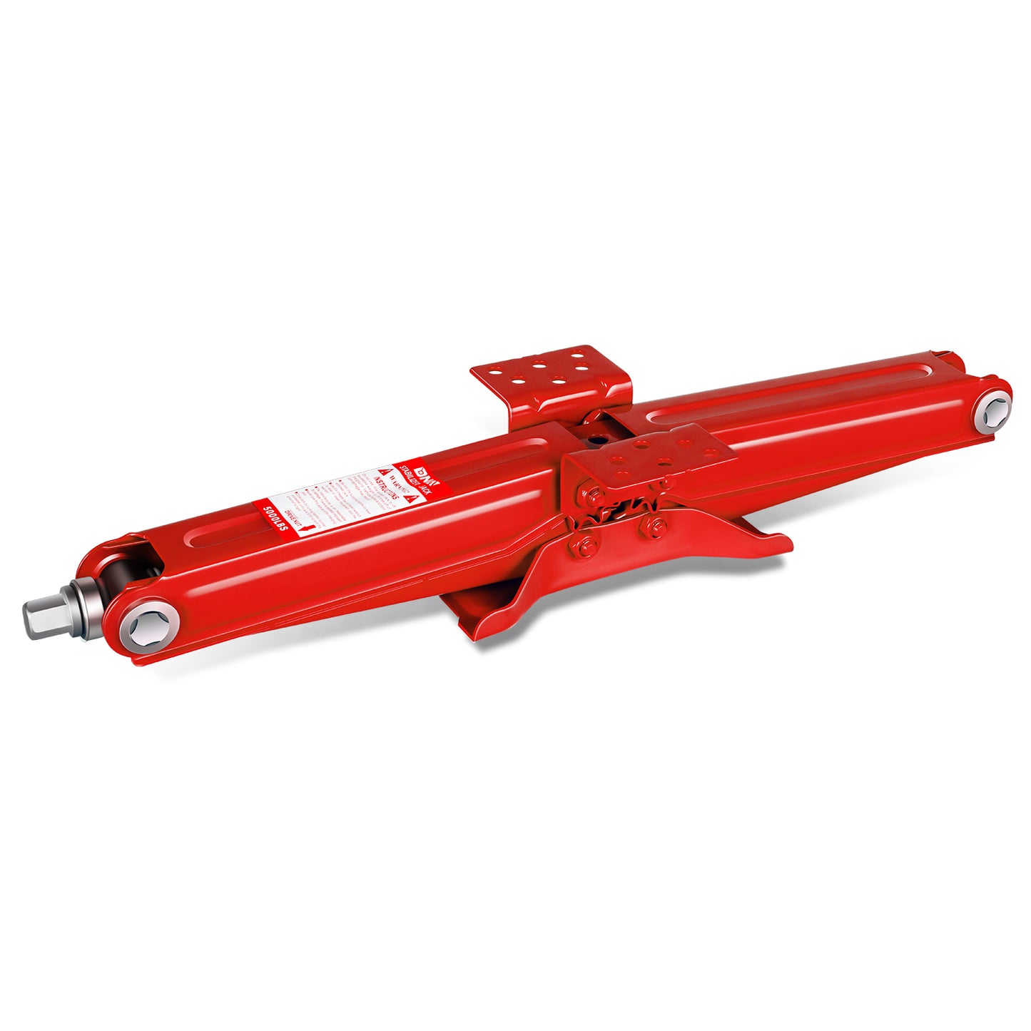 HERRAMIENTAS SCISSOR JACK KIT - 4PCS - 24" 5000LBS - RED - FOR RV STABLIZING AND LEVELING PURPOSE ONLY, NEVER USE FOR LIFTING, CHANGING TIRES OR SUPPORTING WEIGHT OF ANY VEHICLES