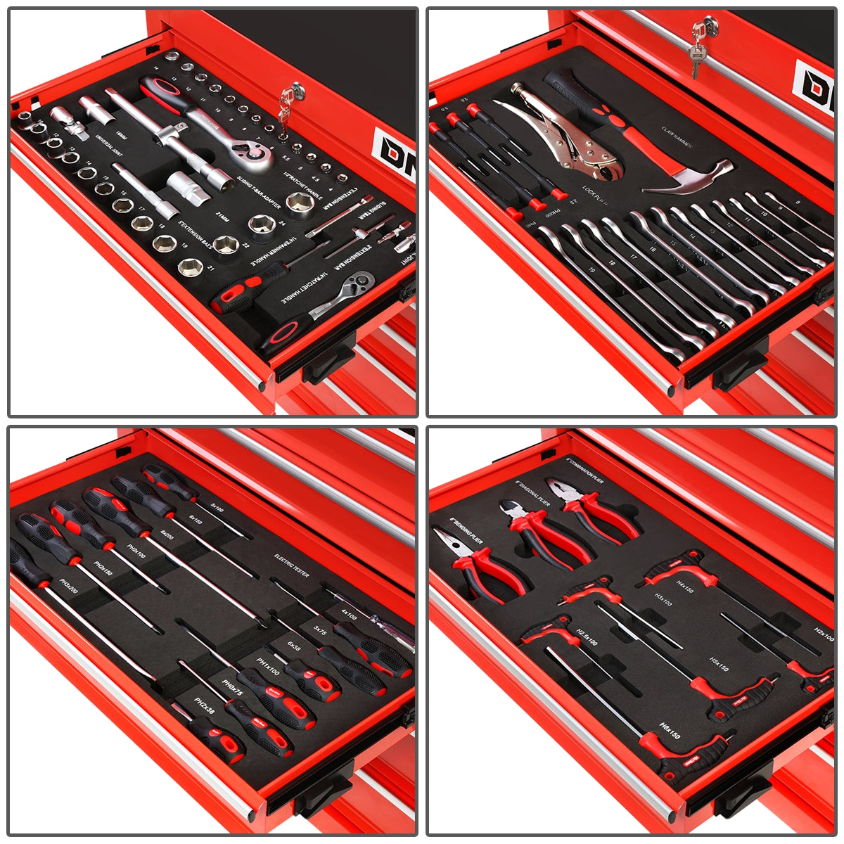HERRAMIENTAS 6 DRAWERS - WITH 79PCS HAND TOOLS