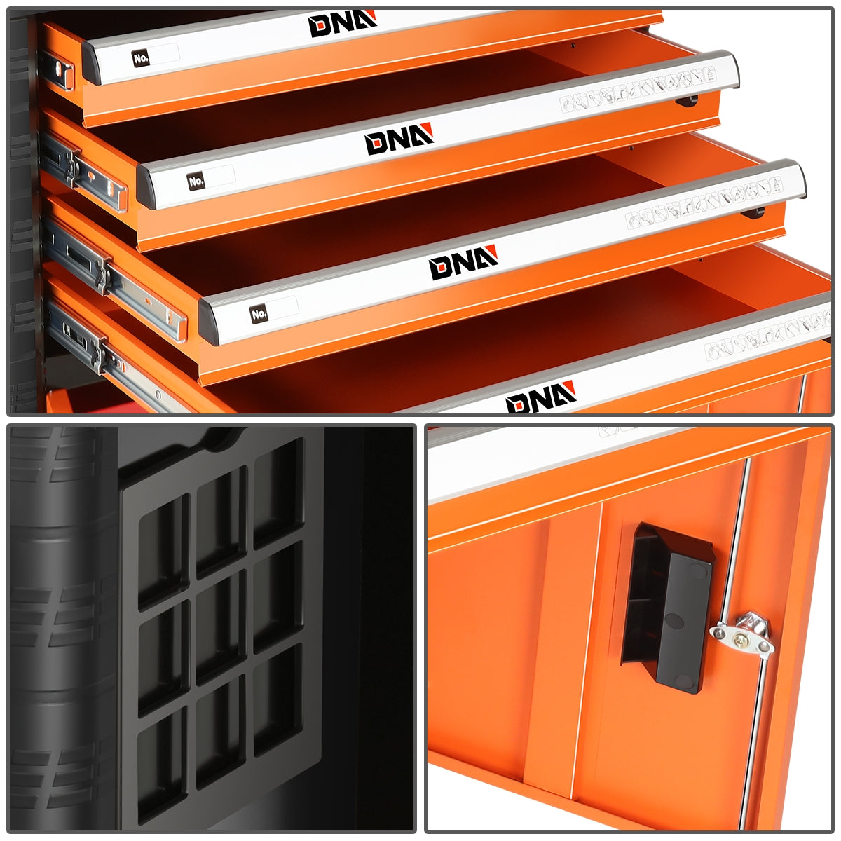 HERRAMIENTAS 4 DRAWERS - PLASTIC - TOP ROLLER CABINET