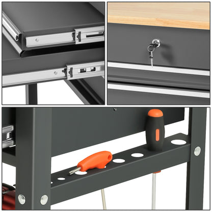 HERRAMIENTAS 3 DRAWERS WOOD - TOP ROLLER CABINET