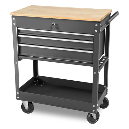 HERRAMIENTAS 3 DRAWERS WOOD - TOP ROLLER CABINET