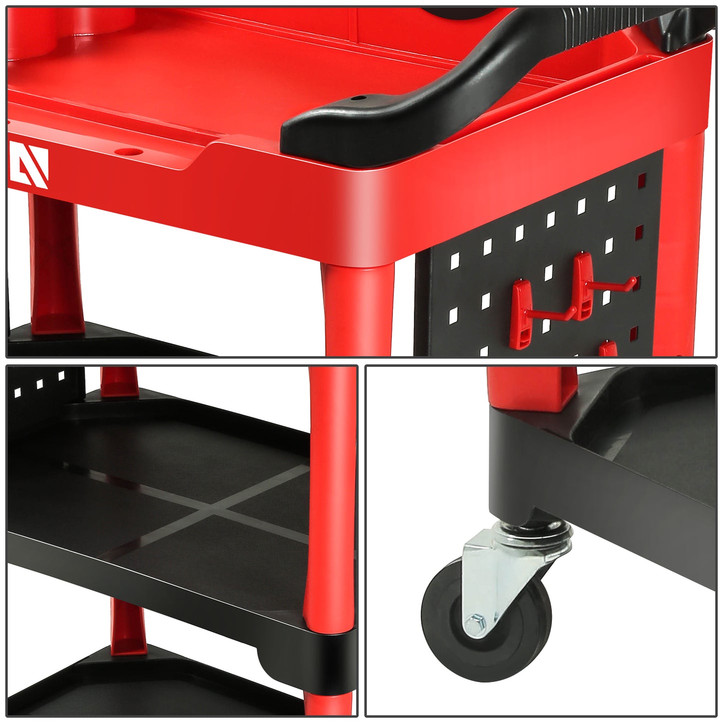 HERRAMIENTAS 3 TIER HEAVY DUTY MECHANIC TOOL STORAGE CART