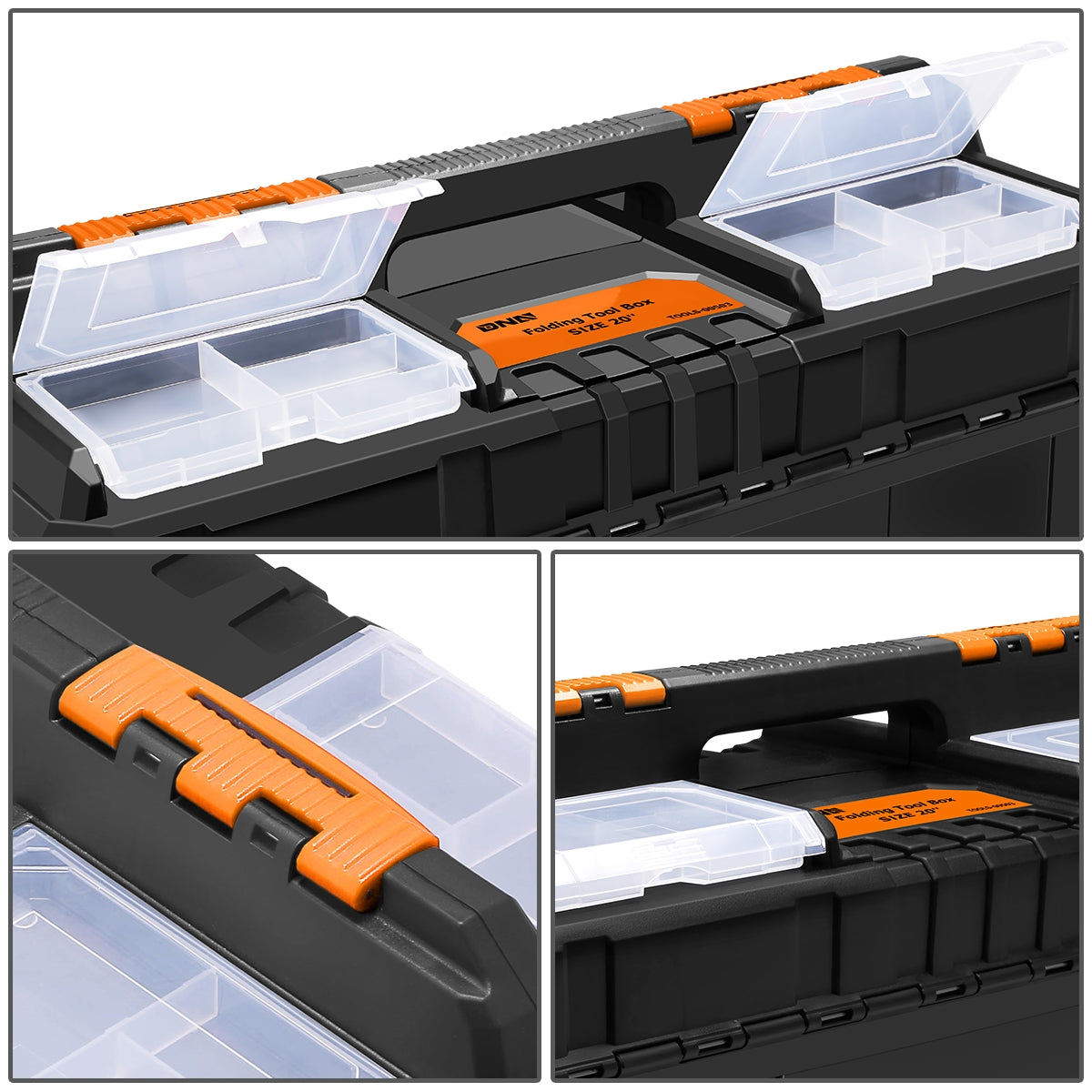 HERRAMIENTAS PLASTIC TOOL BOX - ORANGE