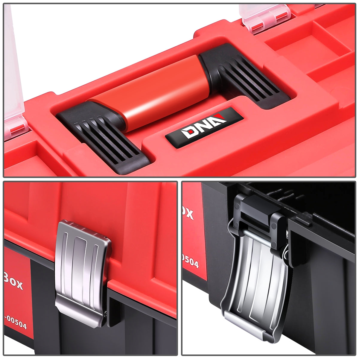 HERRAMIENTAS PLASTIC TOOL BOX - RED