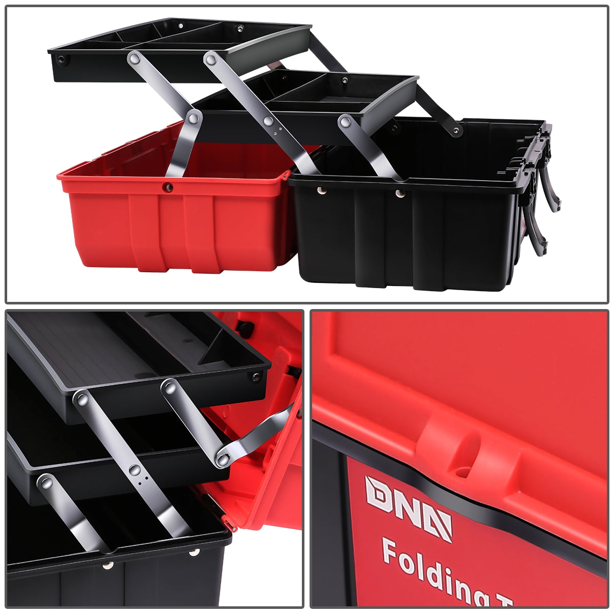 HERRAMIENTAS PLASTIC TOOL BOX - RED