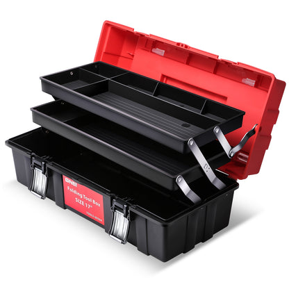 HERRAMIENTAS PLASTIC TOOL BOX - RED