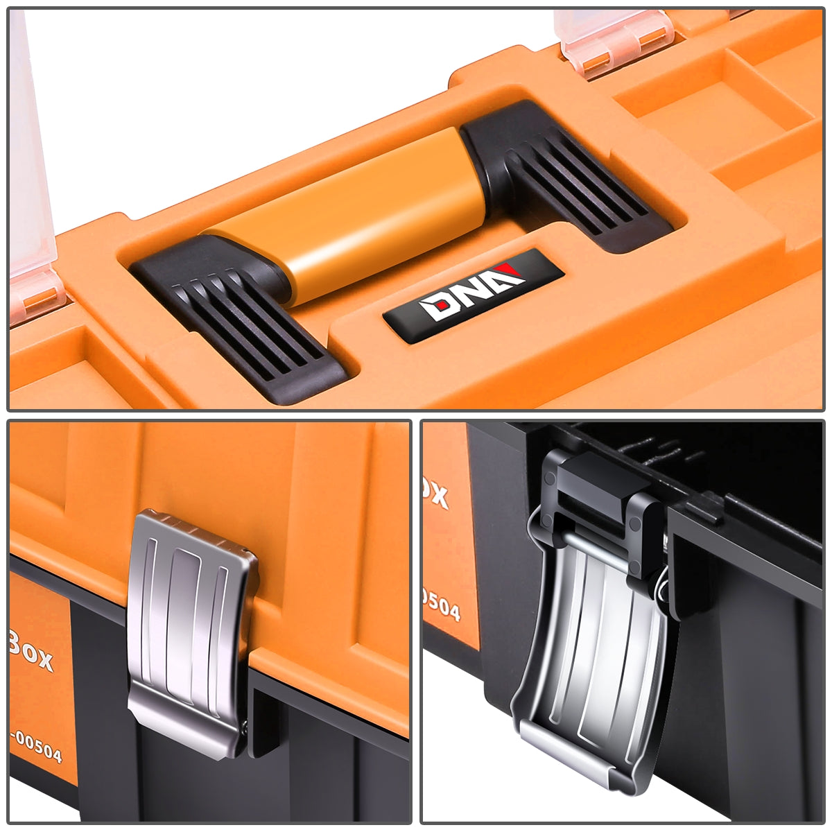 HERRAMIENTAS PLASTIC TOOL BOX - ORANGE