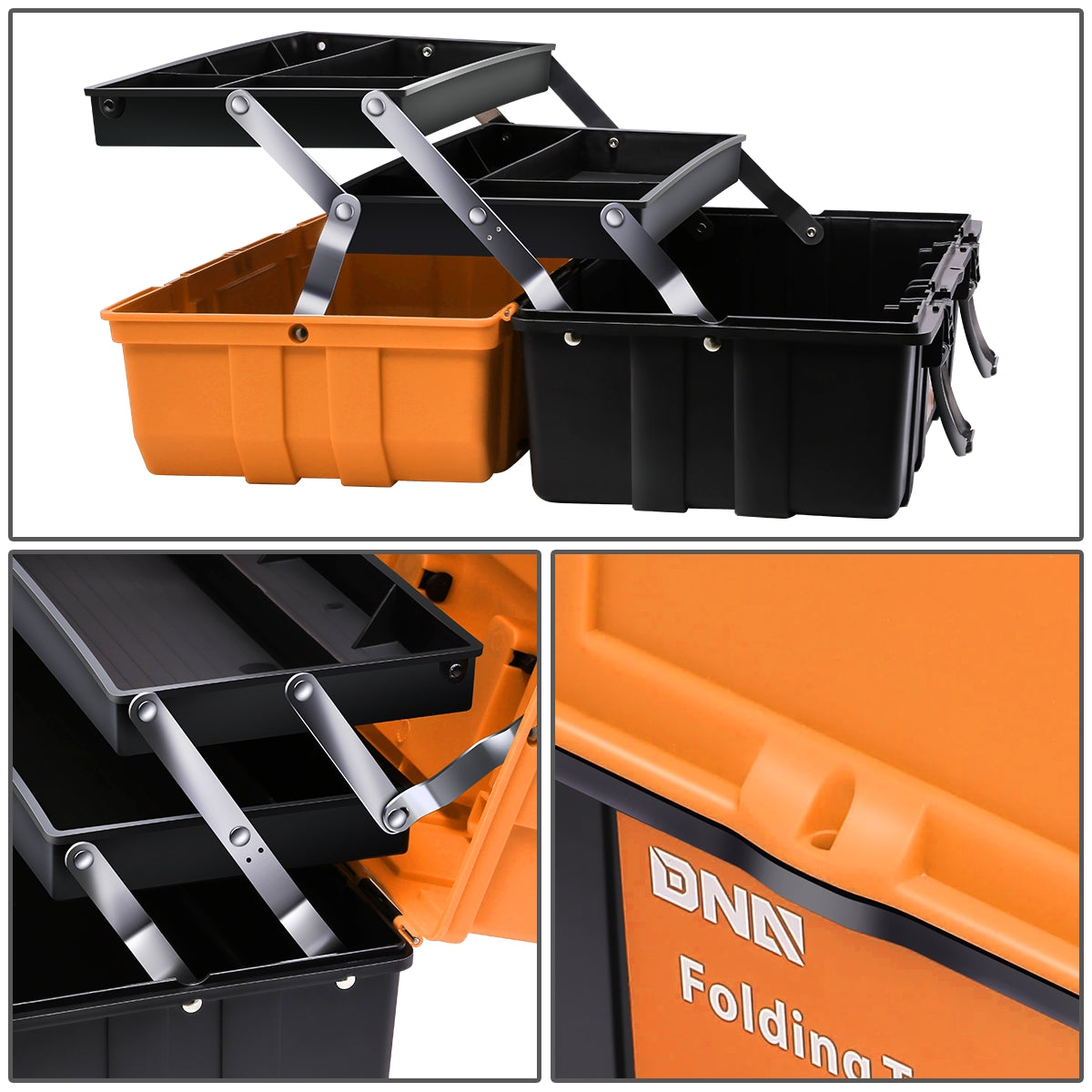 HERRAMIENTAS PLASTIC TOOL BOX - ORANGE