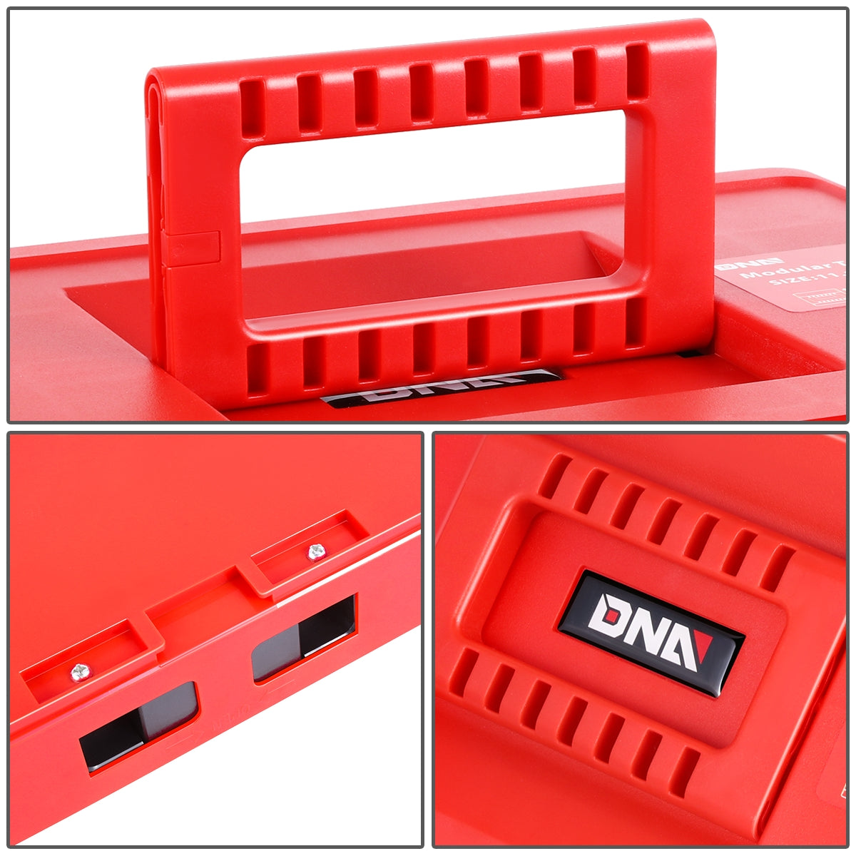 HERRAMIENTAS PLASTIC TOOL BOX - RED