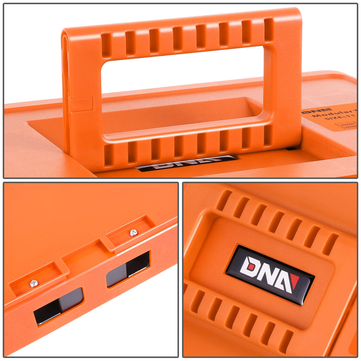 HERRAMIENTAS PLASTIC TOOL BOX - ORANGE