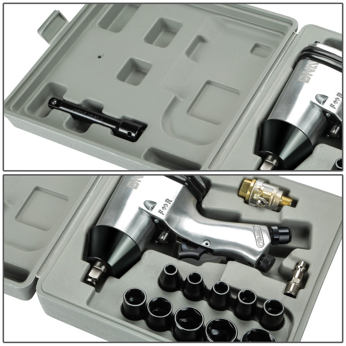 HERRAMIENTAS AIR IMPACT WRENCH KIT - 17 PC 1/2"