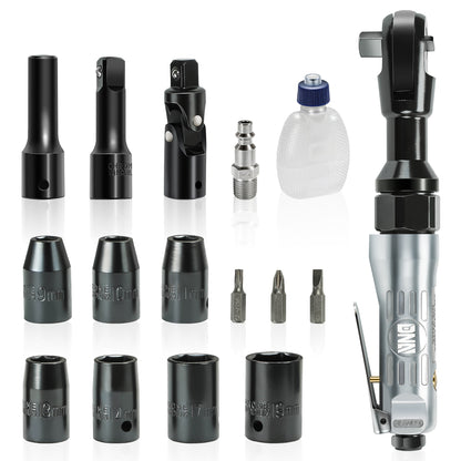 HERRAMIENTAS AIR RATCHET WRENCH KIT - 17 PC 1/2"
