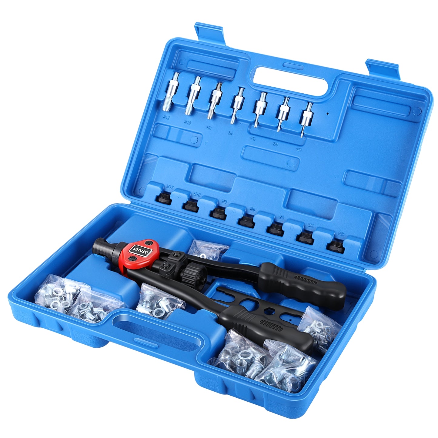 HERRAMIENTAS HAND RIVET SET - THREE-IN-ONE - 13"