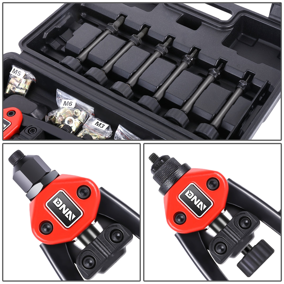 HERRAMIENTAS HAND RIVET SET - TWO-IN-ONE - 12"