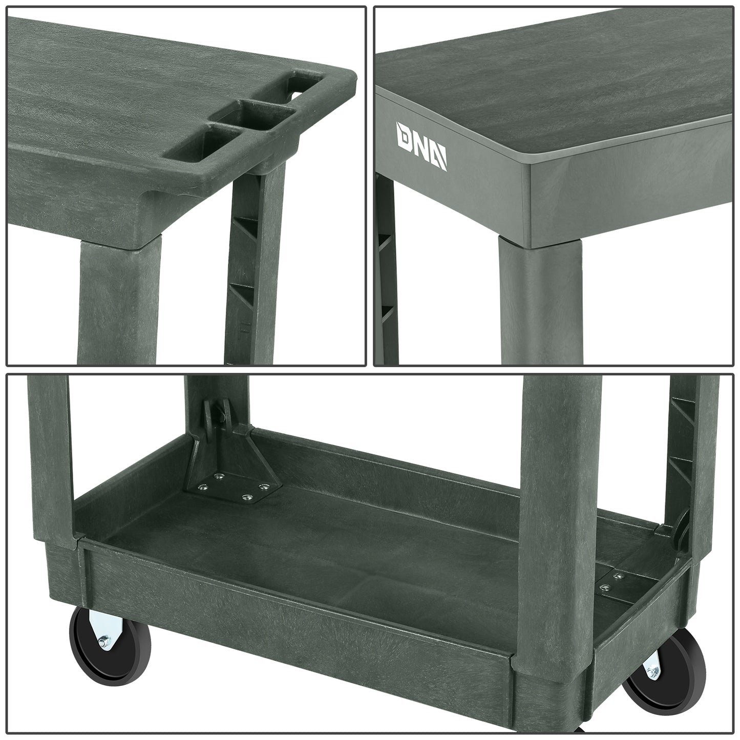 HERRAMIENTAS SMALL FLAT TOP SERVICE CART (2 LAYERS )