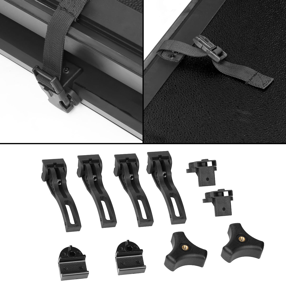 TAPADERA DE CAJUELA TONNEAU COVER - HARD TRI-FOLD - 15-18 FORD F-150 - FITS 8FT FLEETSIDE / STYLESIDE BED MODELS ONLY