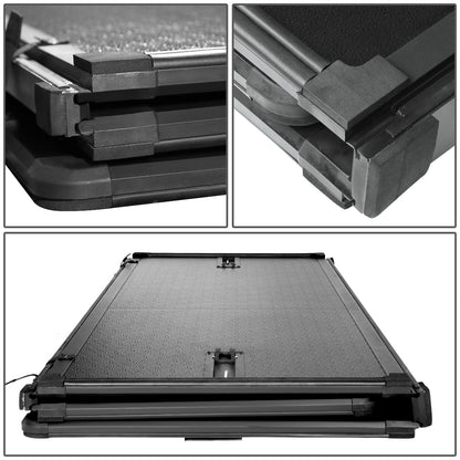 TAPADERA DE CAJUELA TONNEAU COVER - HARD TRI-FOLD - 04-13 CHEVY SILVERADO 1500, GMC SIERRA 1500 / 2007 CHEVY SILVERADO 1500 CLASSIC, GMC SIERRA 1500 CLASSIC - FITS 5-3/4FT FLEETSIDE / STYLESIDE BED MODELS ONLY