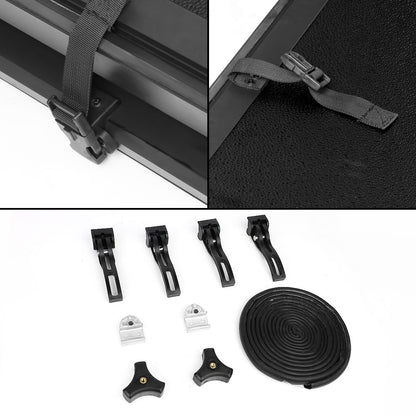 TAPADERA DE CAJUELA TONNEAU COVER - HARD TRI-FOLD - 04-14 CHEVY COLORADO, GMC CANYON / 06-08 ISUZU I-350, I-370 - FITS 5.3FT FLEETSIDE / STYLESIDE BED MODELS ONLY