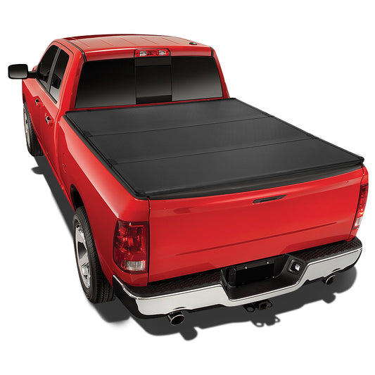 TAPADERA DE CAJUELA TONNEAU COVER - HARD TRI-FOLD - 19-20 DODGE RAM 1500 - FITS NEW BODY MODEL ONLY - DOES NOT FIT CLASSIC MODEL - FITS 76.3FT FLEETSIDE BED MODELS WITHOUT RAM BOX