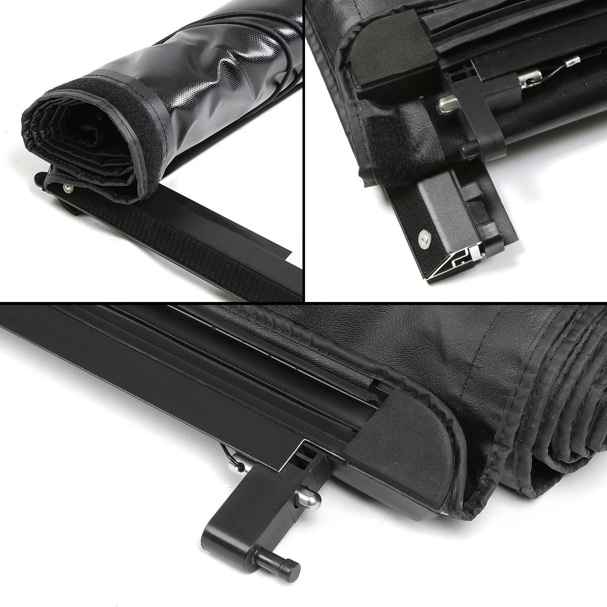 TAPADERA DE CAJUELA TONNEAU COVER - ROLL-UP - 14-18 CHEVY SILVERADO 1500, GMC SIERRA 1500 / 15-18 CHEVY SILVERADO 2500HD, 3500HD, GMC SIERRA 2500HD, 3500HD - FITS 8FT FLEETSIDE / STYLESIDE BED MODELS ONLY