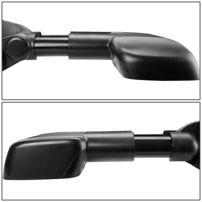 RETROVISORES EXTENDIBLES TOWING MIRROR - 03-06 CHEVY SILVERADO / GMC SIERRA - POWERED W/ HEATED, W/O SIGNAL - BLACK - LEFT