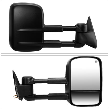 RETROVISORES EXTENDIBLES TOWING MIRROR - 03-06 CHEVY SILVERADO / GMC SIERRA - POWERED W/ HEATED, W/O SIGNAL - BLACK - RIGHT